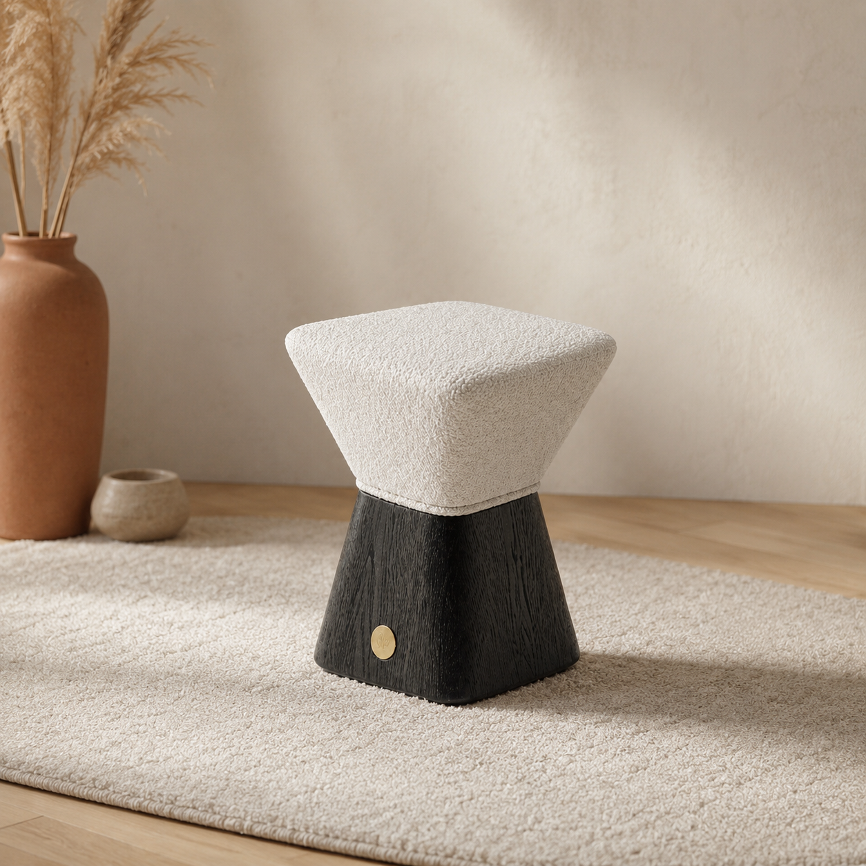 The Chalice Stool | Wood & Weave Edition