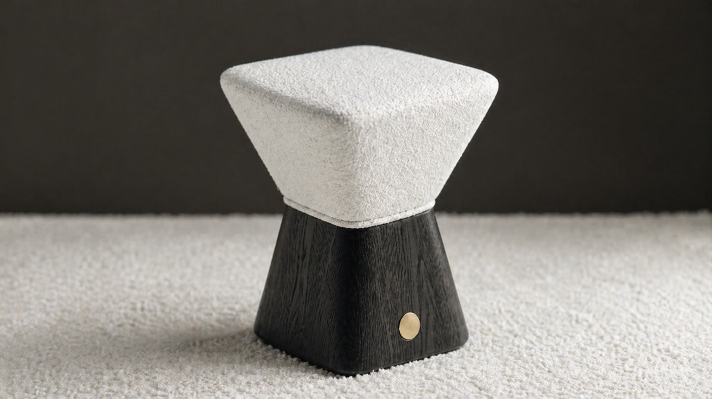 The Chalice Stool | Wood & Weave Edition